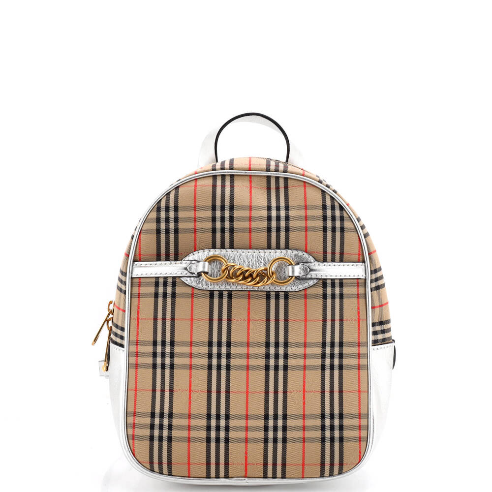 Burberry Link Backpack Knight Check #333450B80B